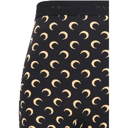 Black Polyamide Bermuda Shorts