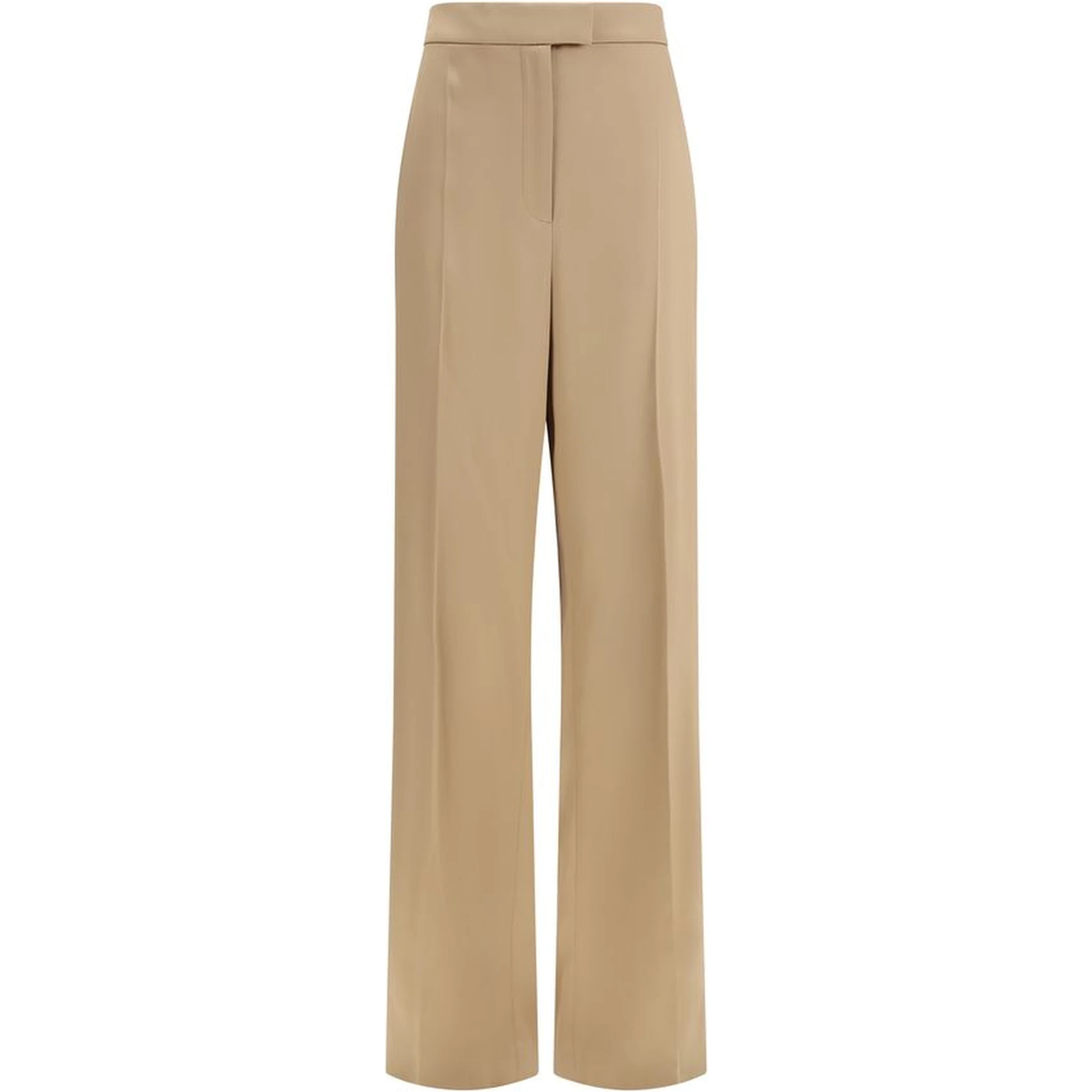 Beige Silk Dress Pants