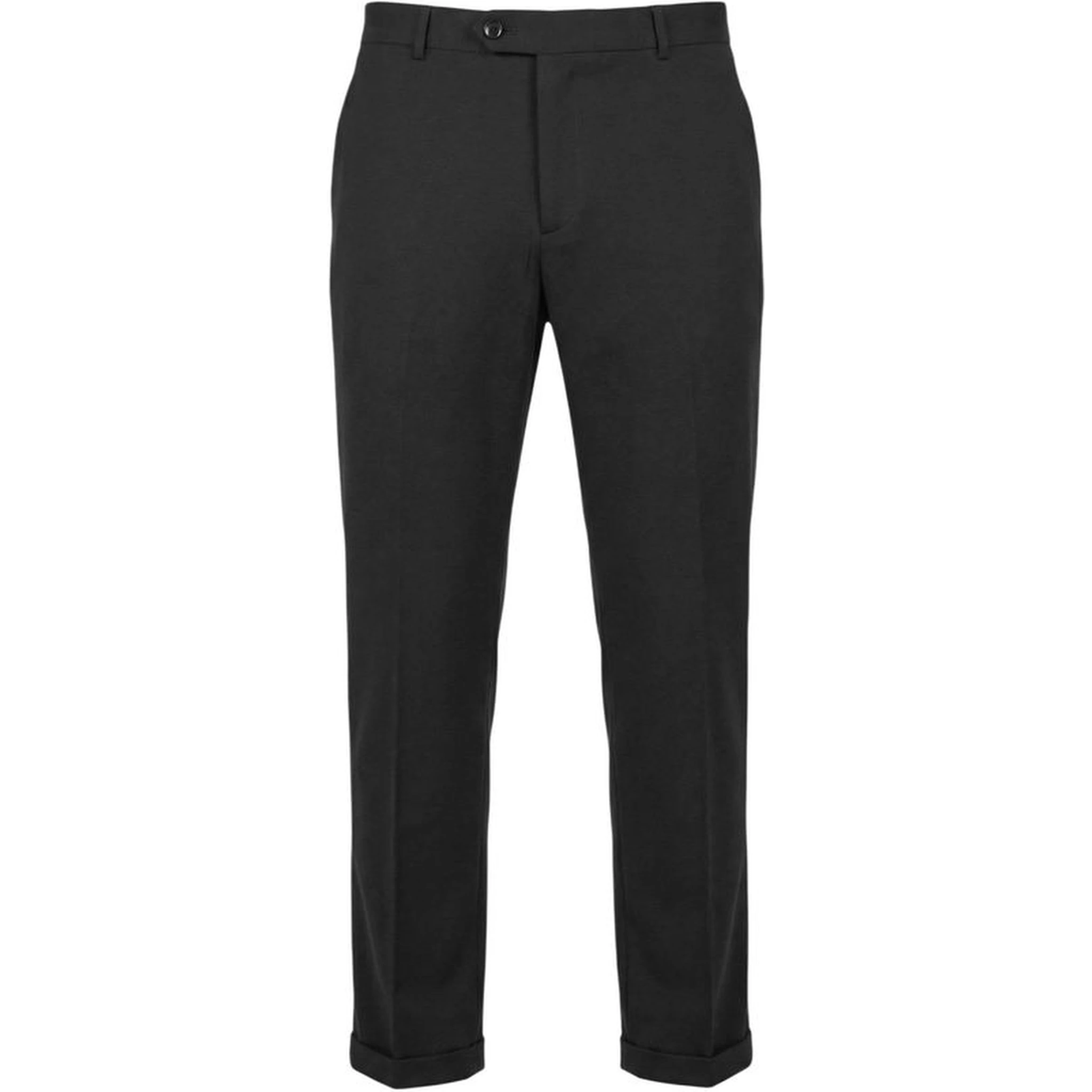 Black Cotton Two-Piece Suit