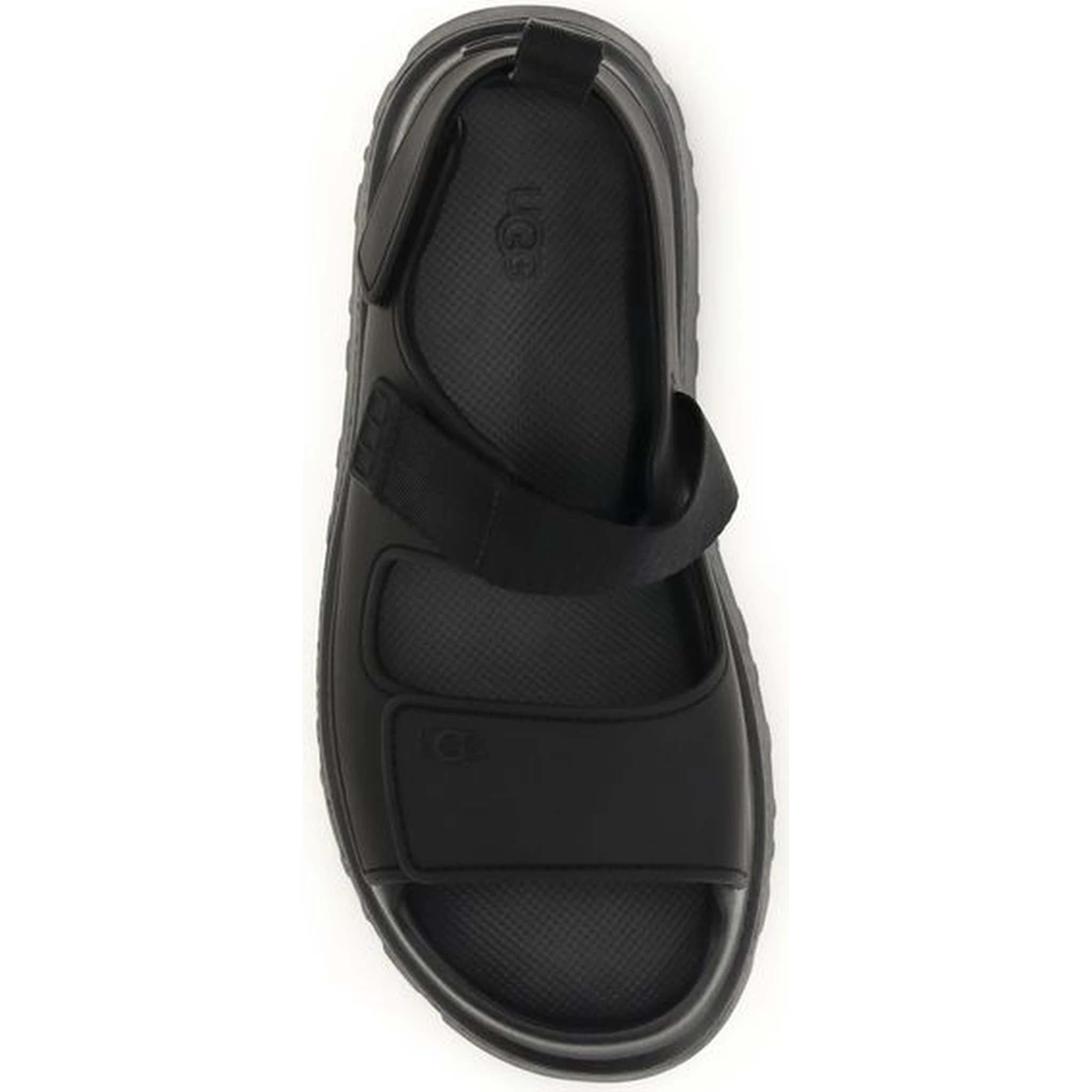 Black Recycled Polyester Platform Sandals