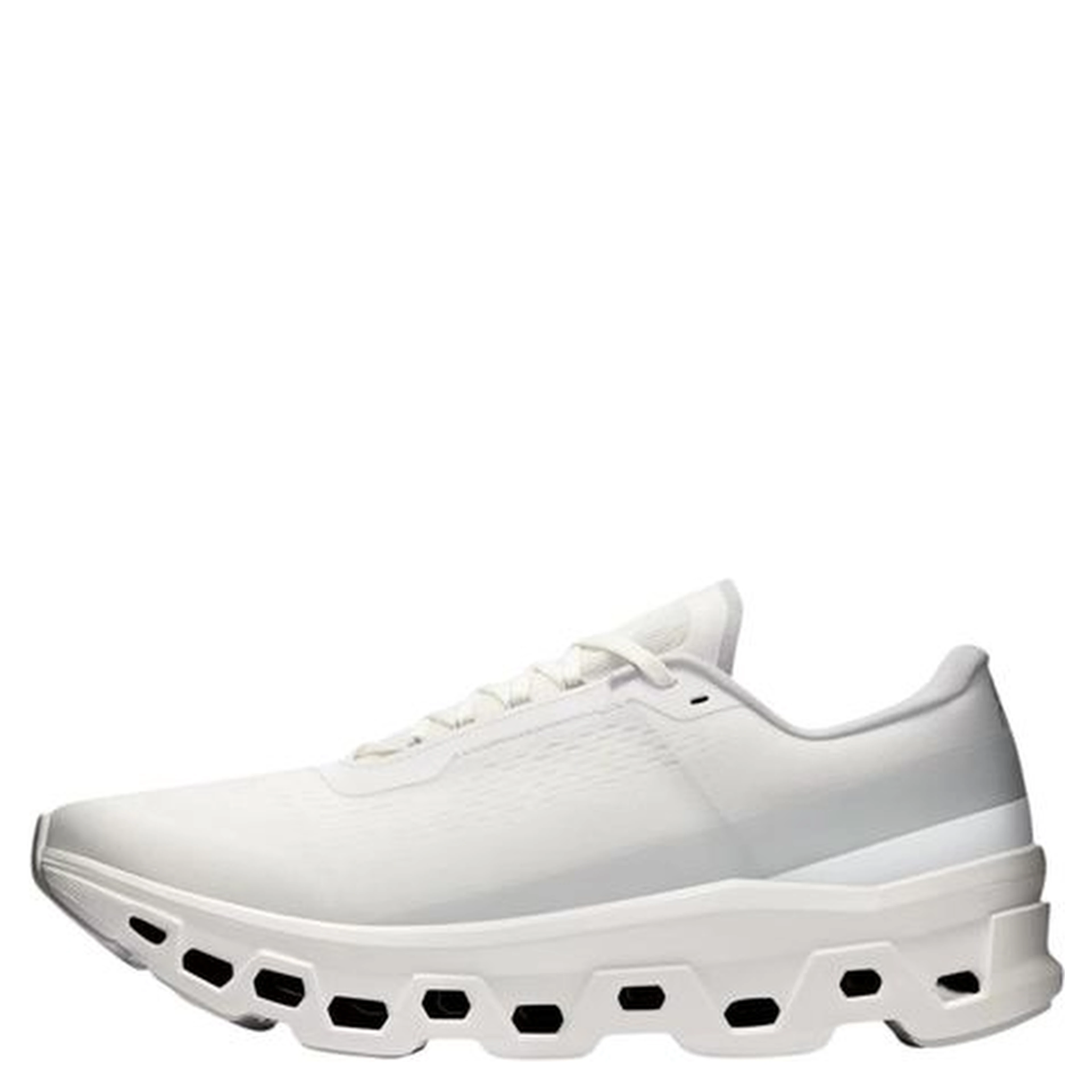 White Recycled Polyester Athletic Sneakers