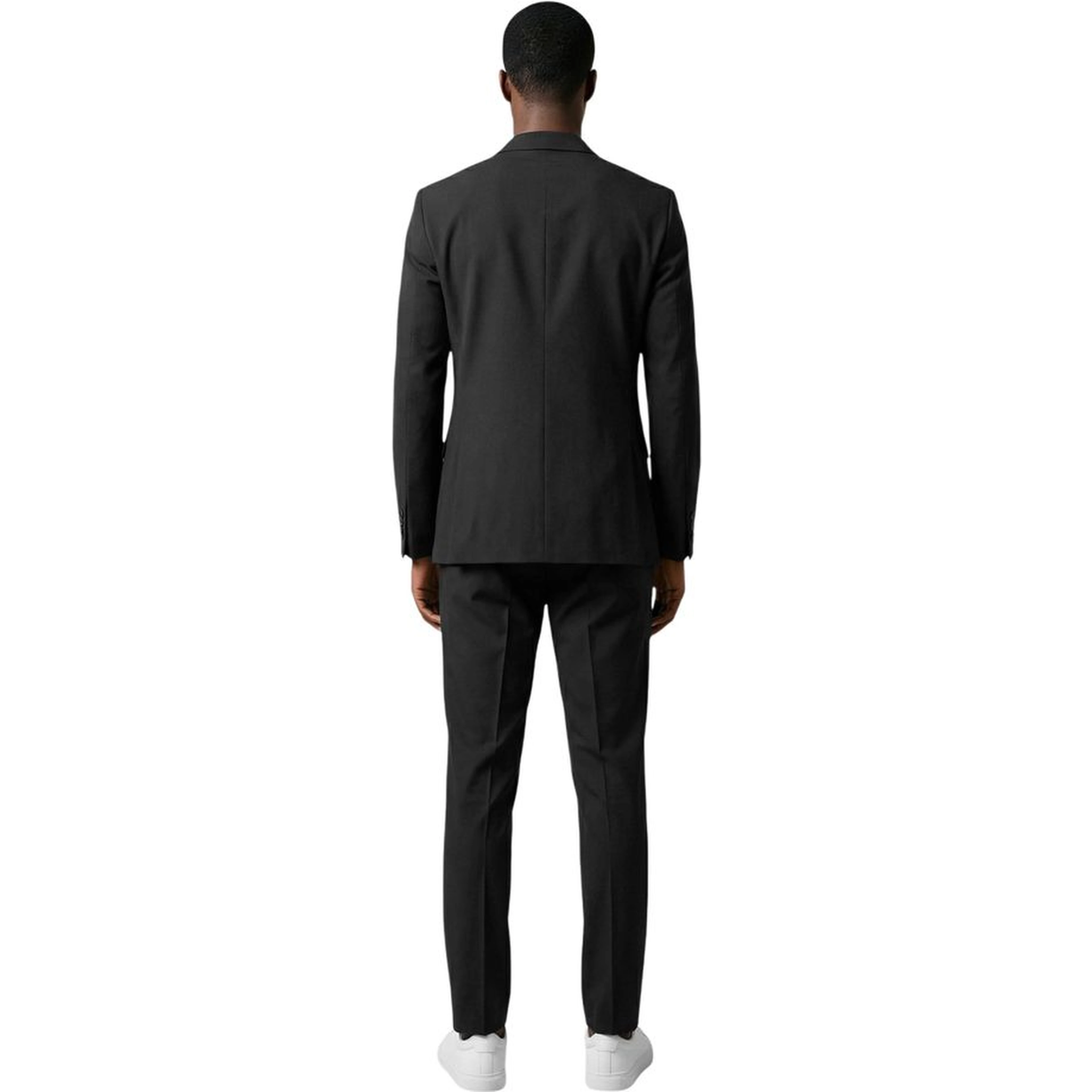 Black Polyester Three-Piece Suit