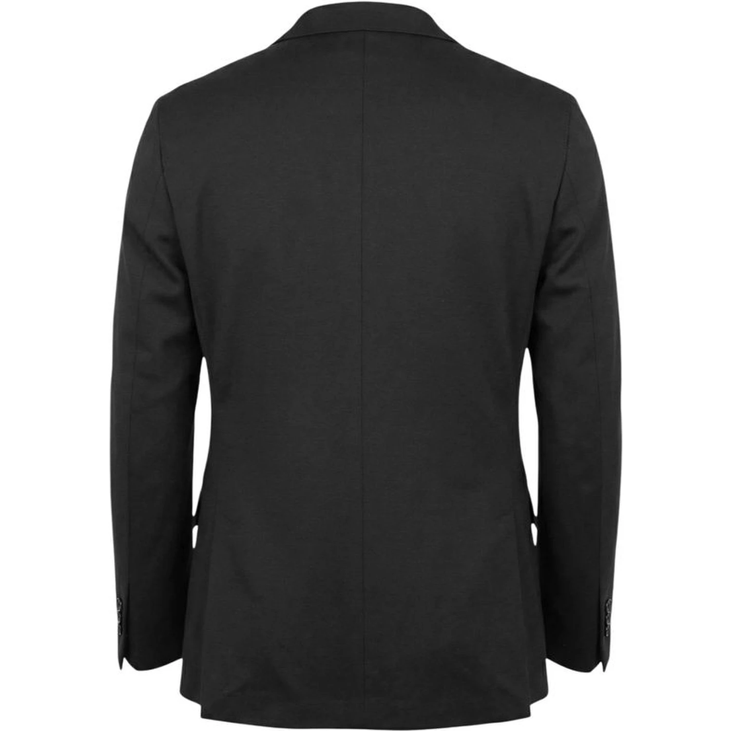 Black Cotton Two-Piece Suit