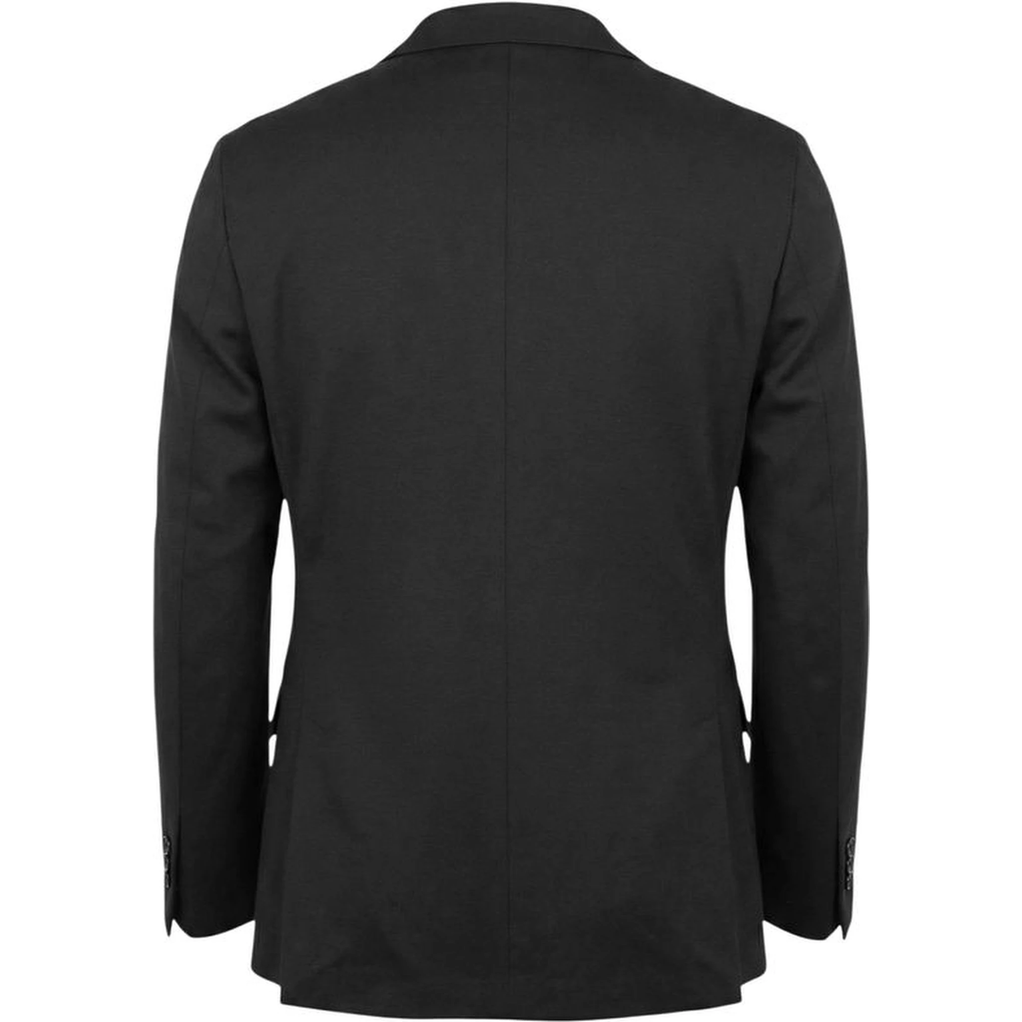 Black Cotton Two-Piece Suit