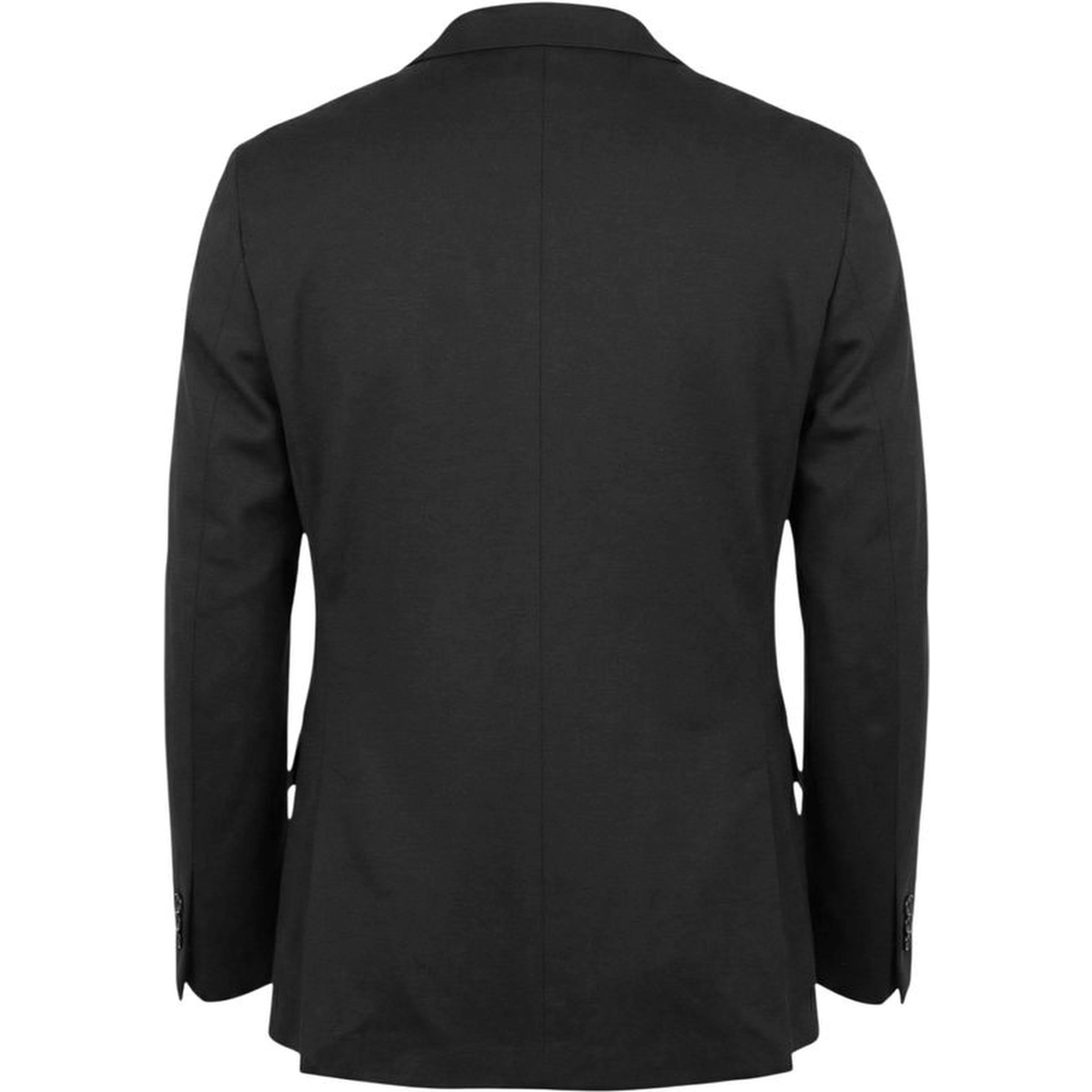Black Cotton Two-Piece Suit