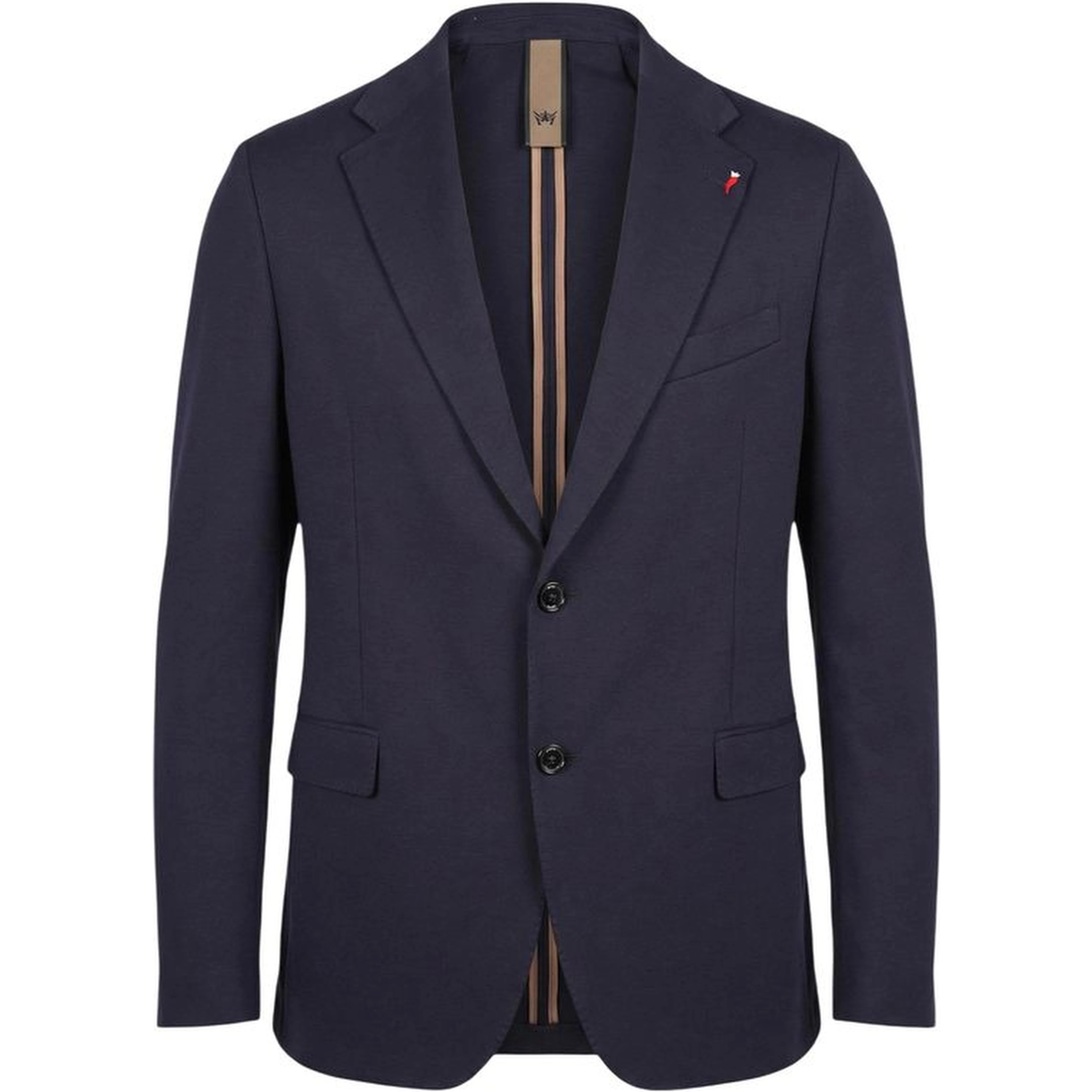 Blue Cotton Two-Piece Suit