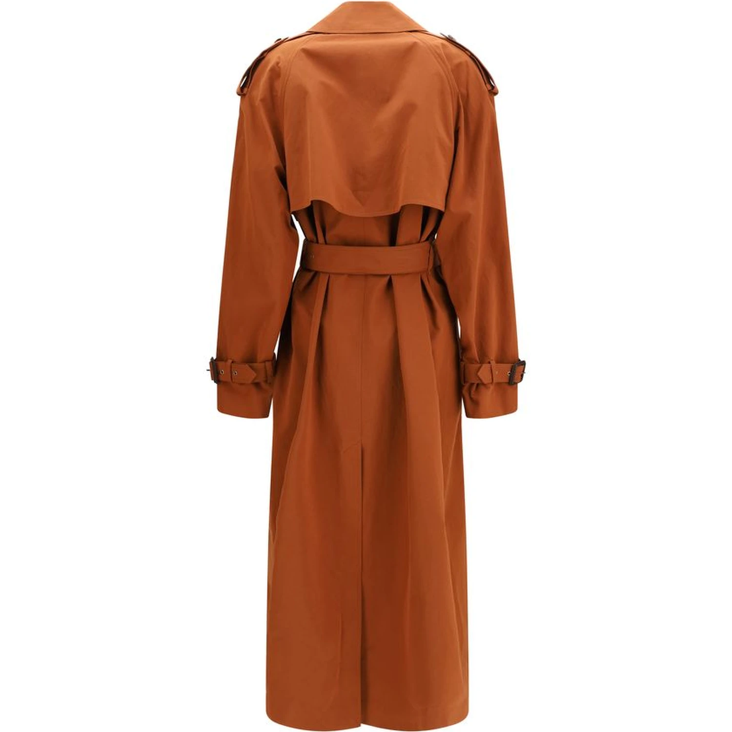 Brown Cotton Trench Coat