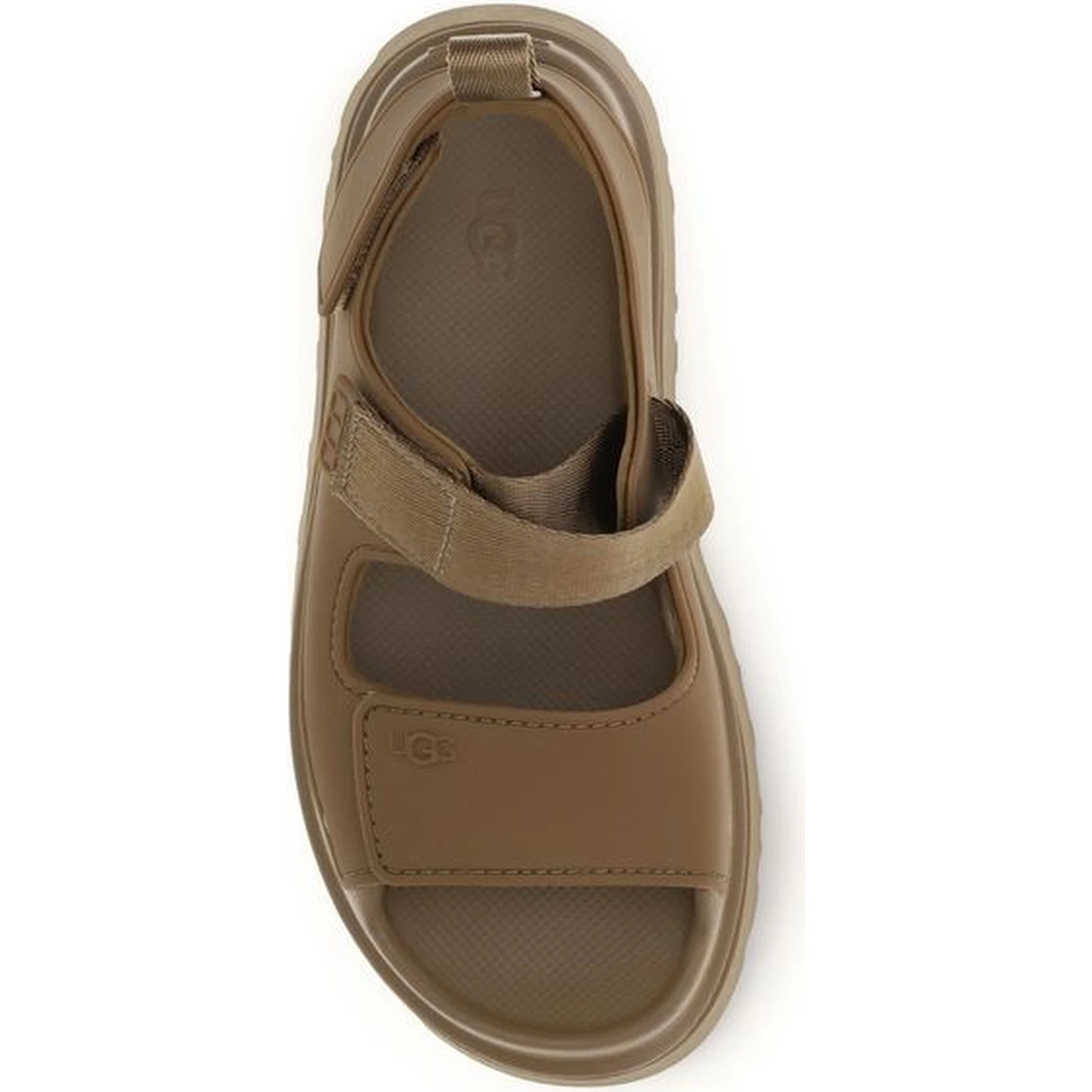 Brown Recycled Polyester Flat Sandals