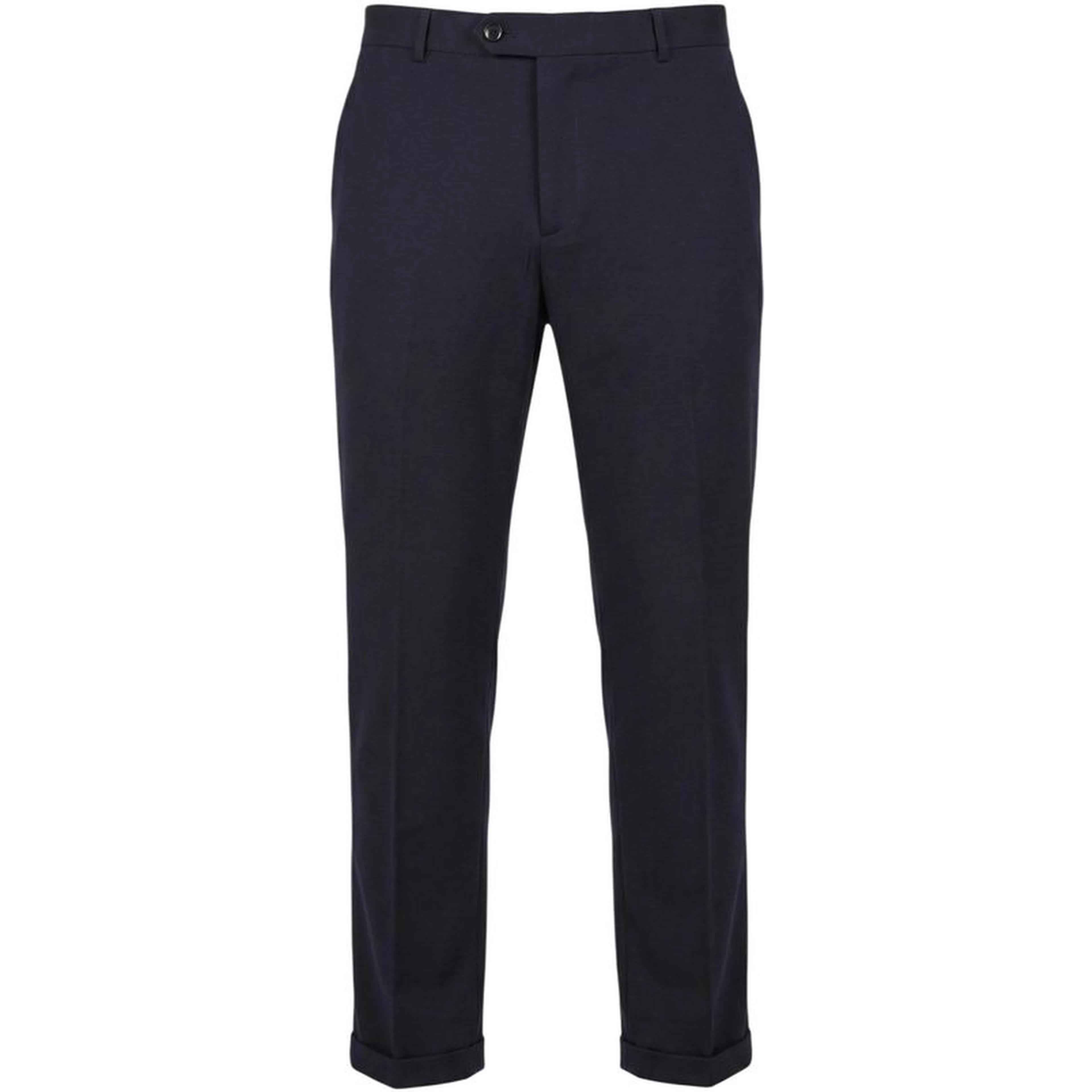 Blue Cotton Two-Piece Suit