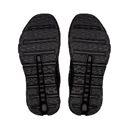 Black Polyester Athletic Sneakers