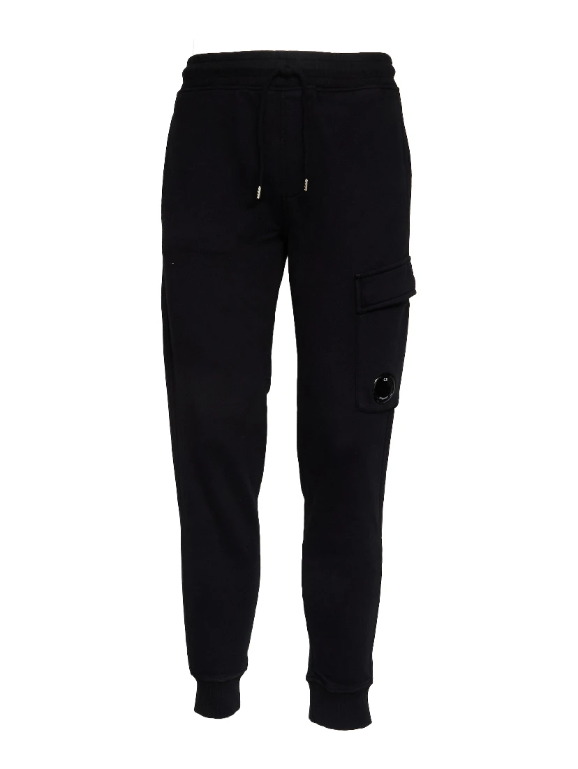 Cotton Diagonal Fleece Lens Sweatpants