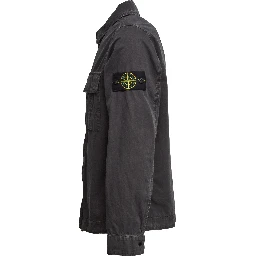 Overshirt Brushed Organic Cotton Canvas Old Effect