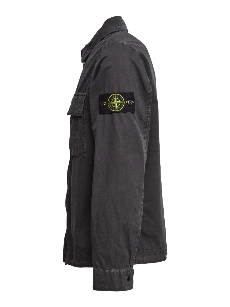 Overshirt Brushed Organic Cotton Canvas Old Effect alternative