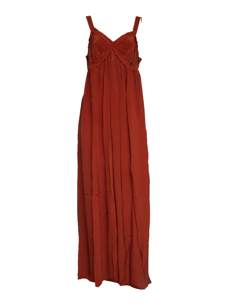 Jacobean Maxi Babydoll Dress