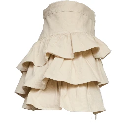 Jila Colour Denim Miniskirt