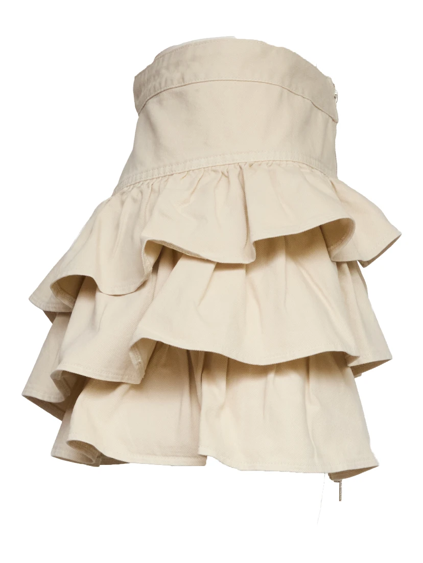 Jila Colour Denim Miniskirt