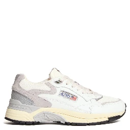 Sneakers Hyperway In Mesh, Suede Bianco, Grigio