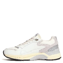 Sneakers Hyperway In Mesh, Suede Bianco, Grigio