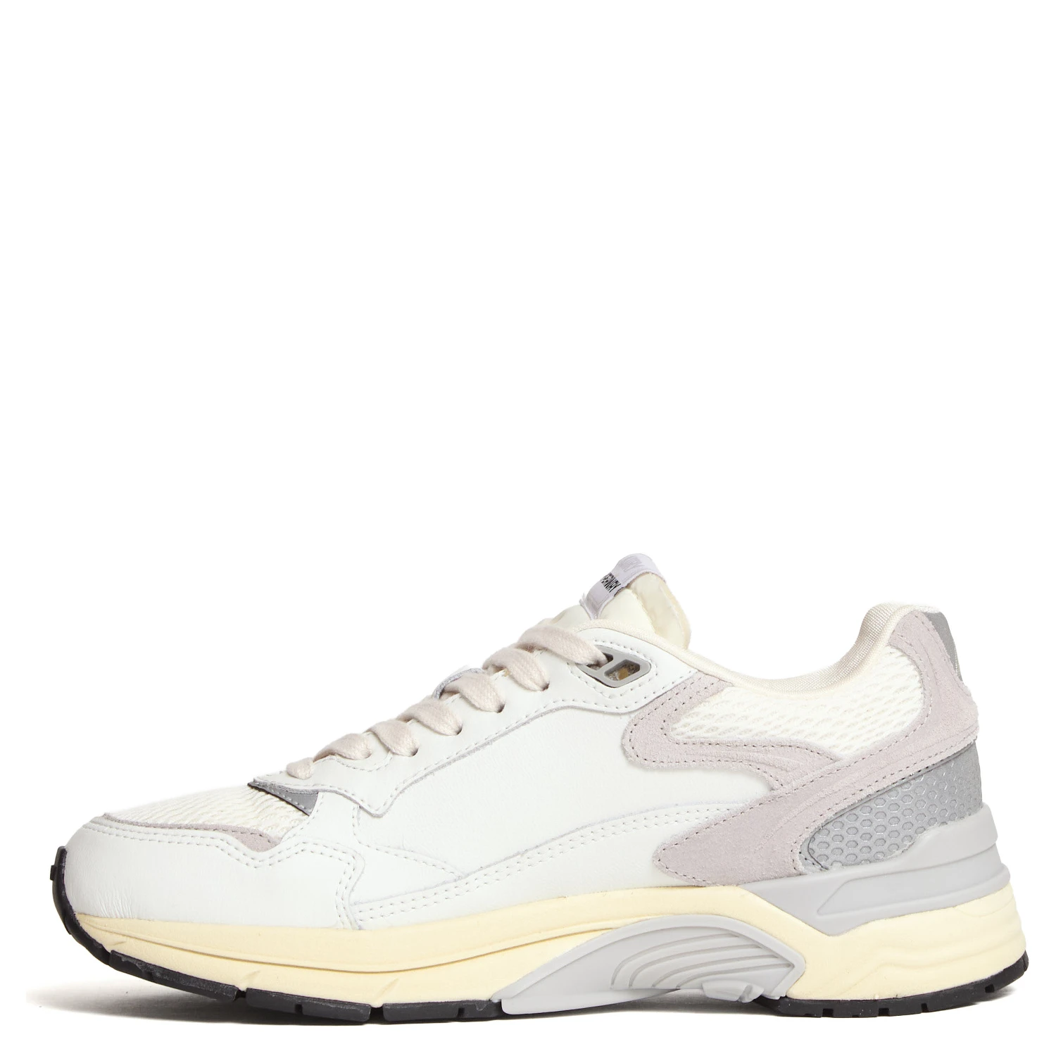 Sneakers Hyperway In Mesh, Suede Bianco, Grigio