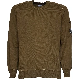 Cotton Sea Island Crewneck Lens Sweater