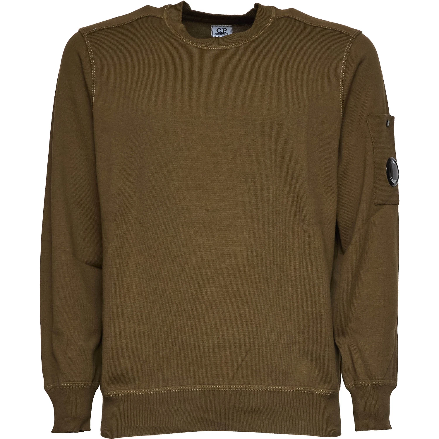 Cotton Sea Island Crewneck Lens Sweater