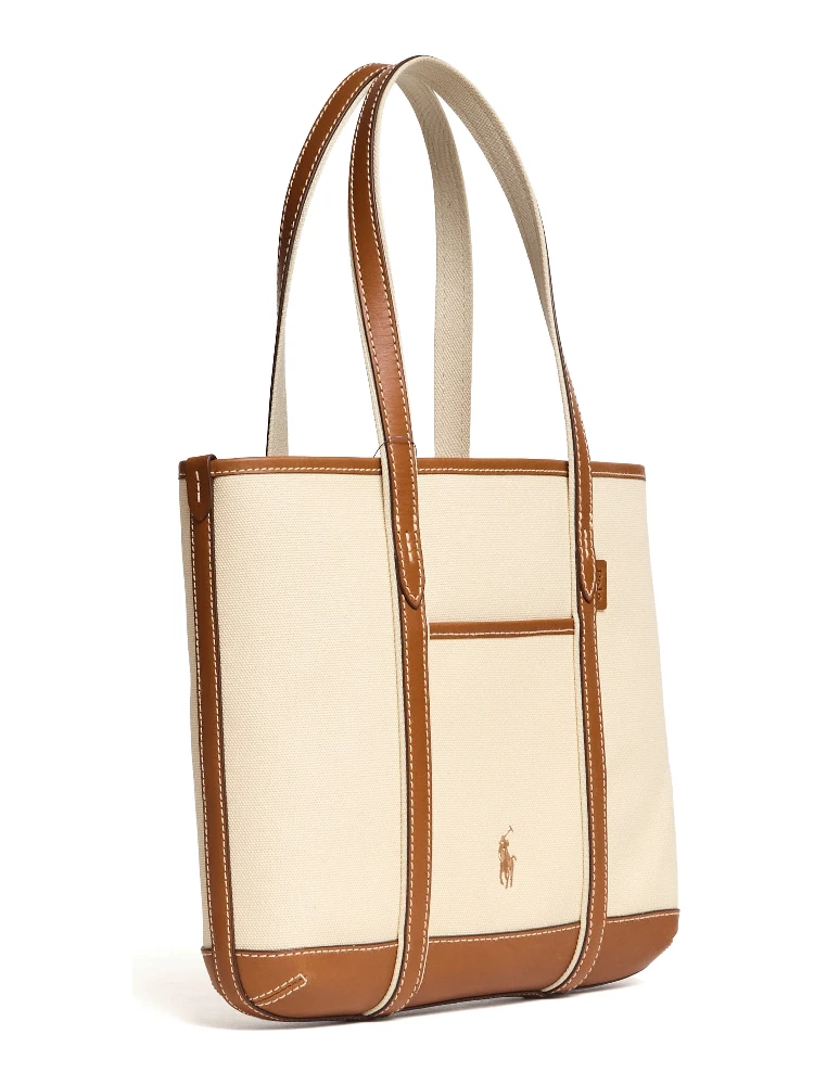 Borsa Tote Piccola In Pelle, Canvas alternative