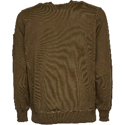 Cotton Sea Island Crewneck Lens Sweater