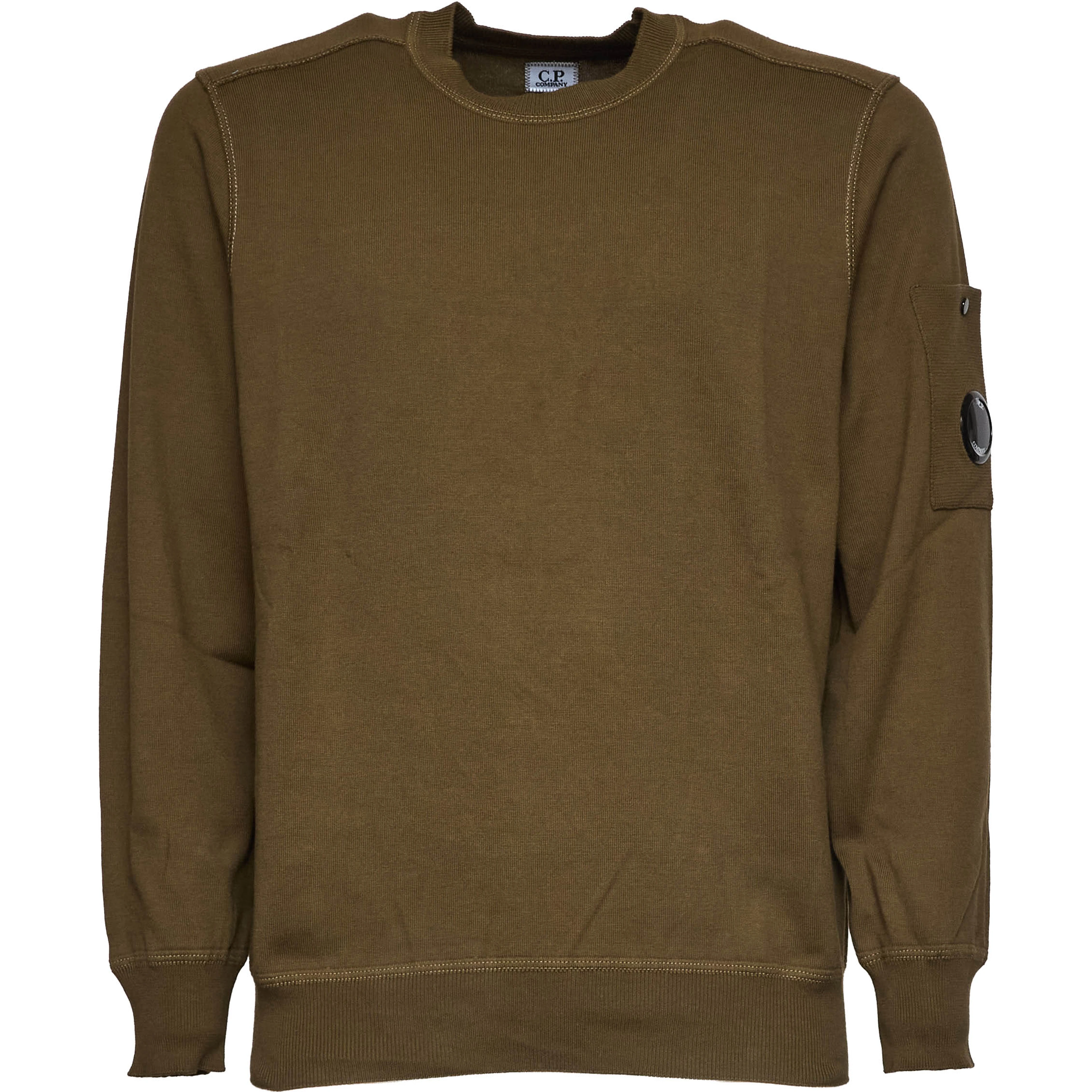 Cotton Sea Island Crewneck Lens Sweater