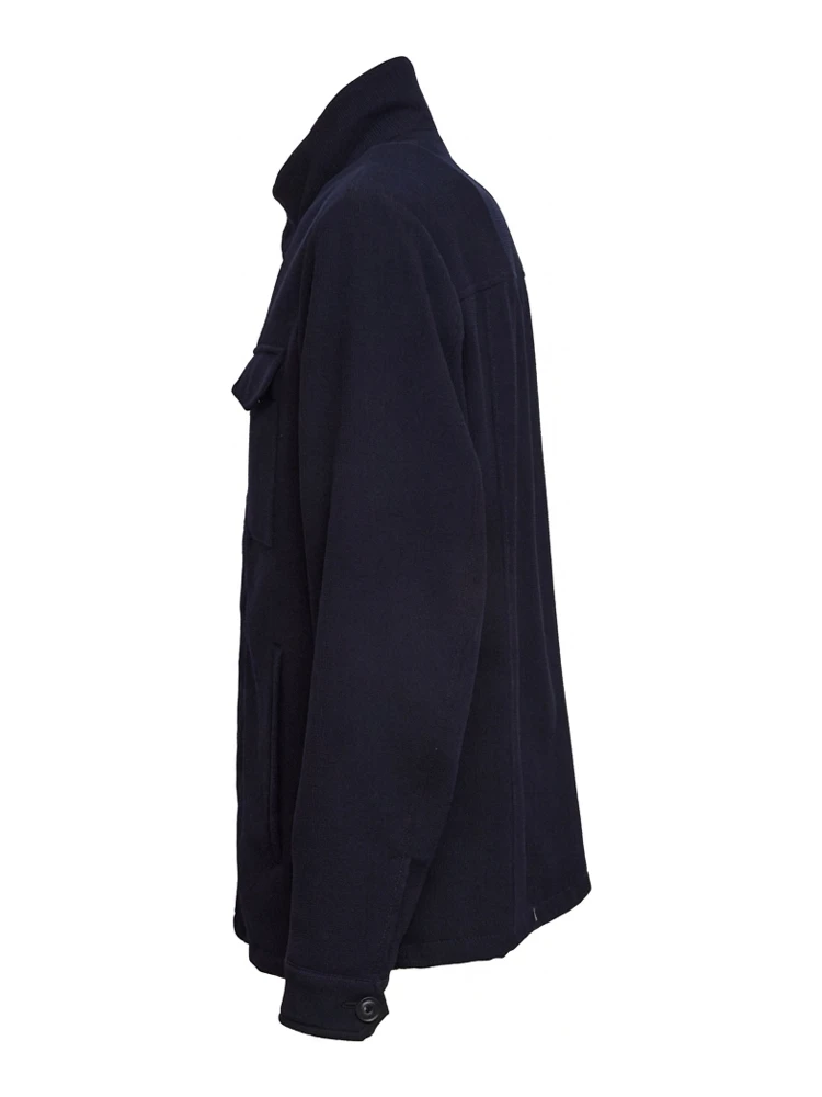 Field Jacket Corta Travel in Lana e Cotone Stretch alternative