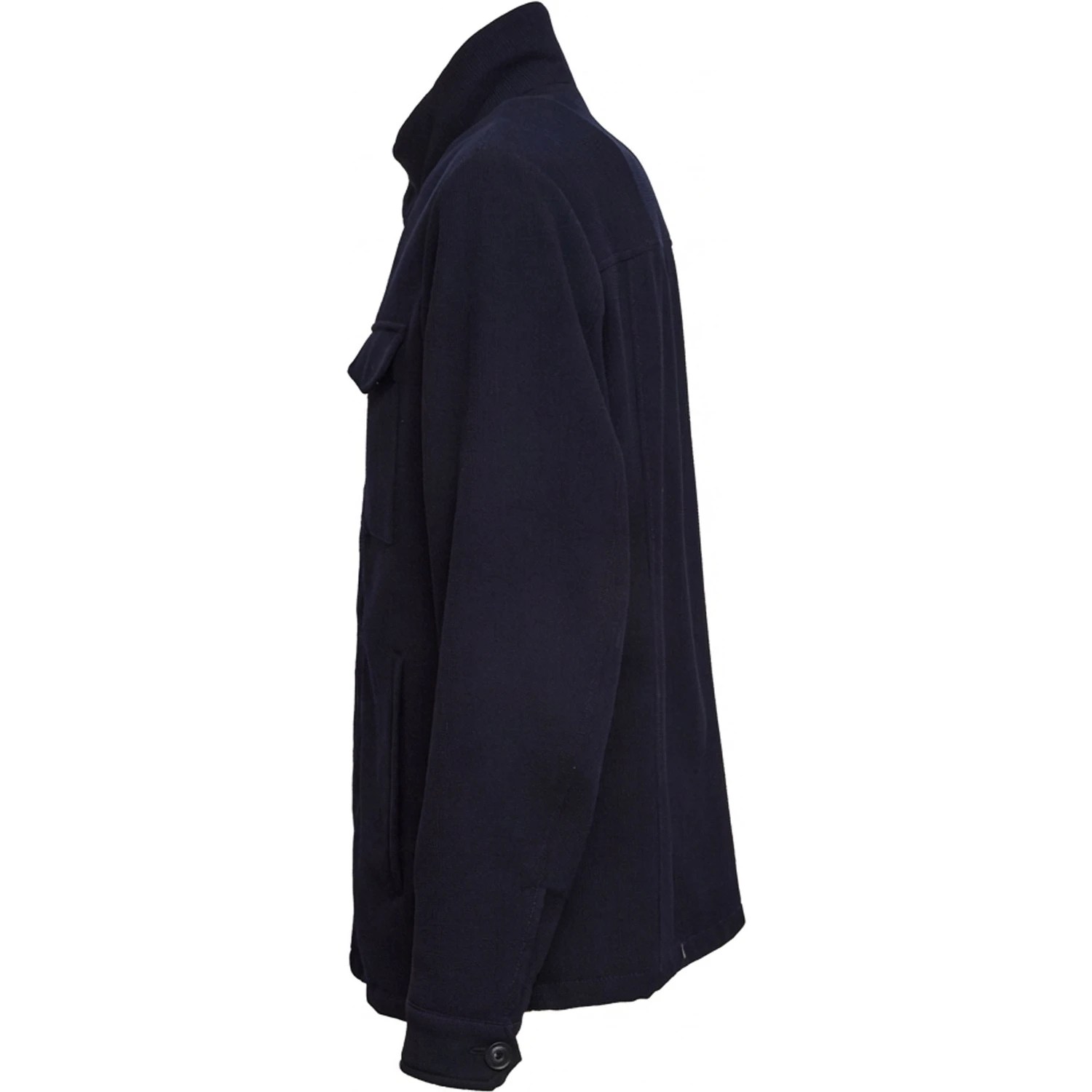 Field Jacket Corta Travel in Lana e Cotone Stretch