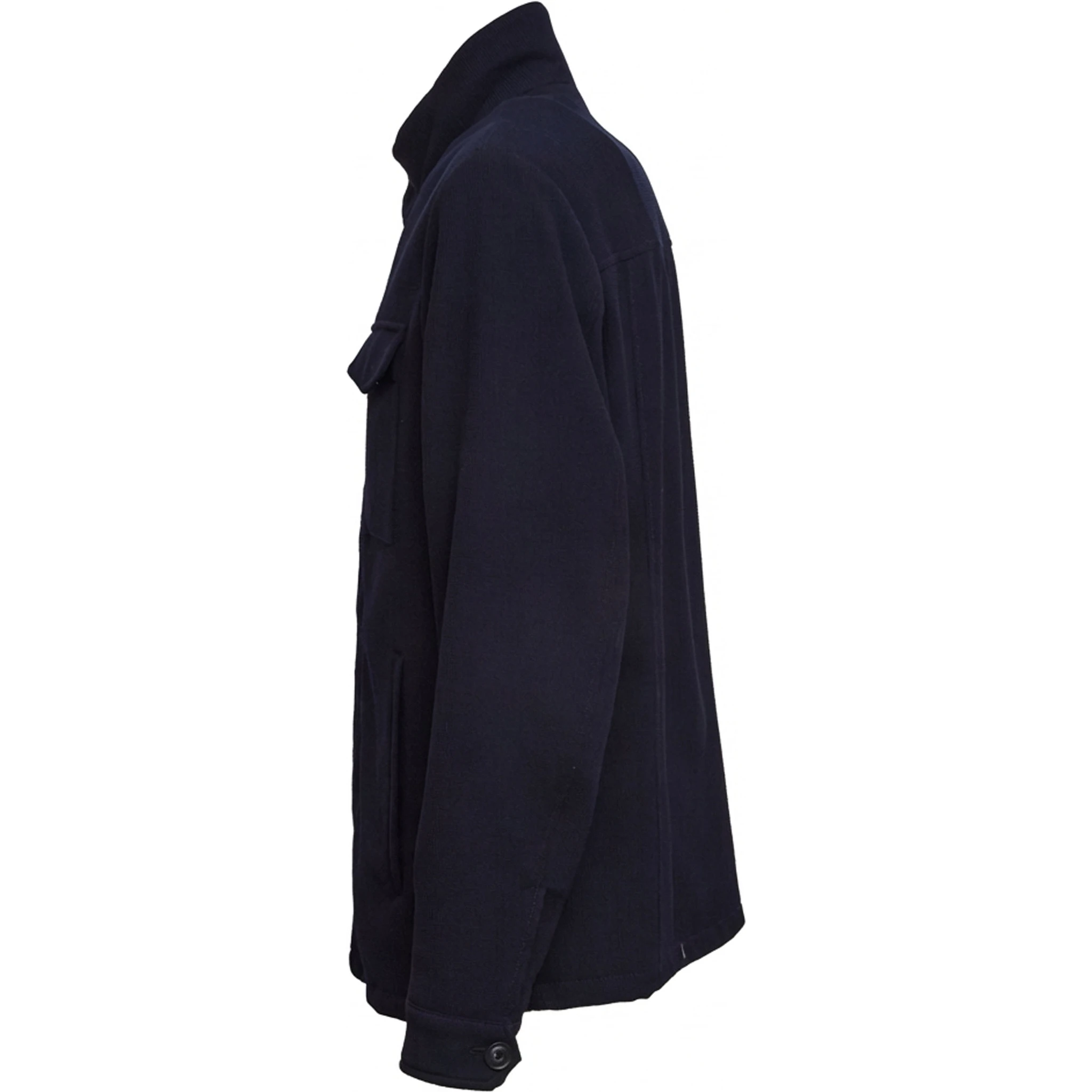 Field Jacket Corta Travel in Lana e Cotone Stretch