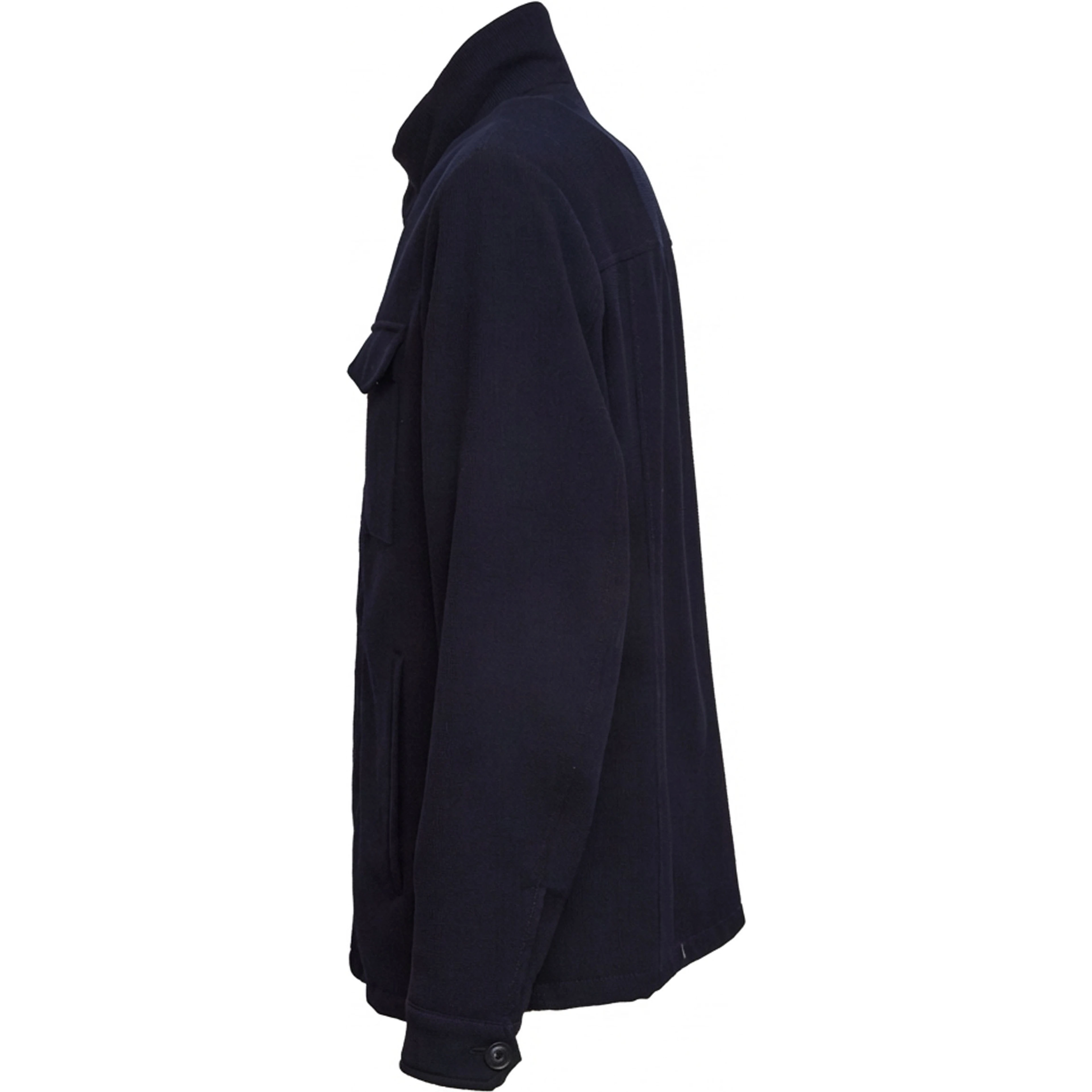 Field Jacket Corta Travel in Lana e Cotone Stretch