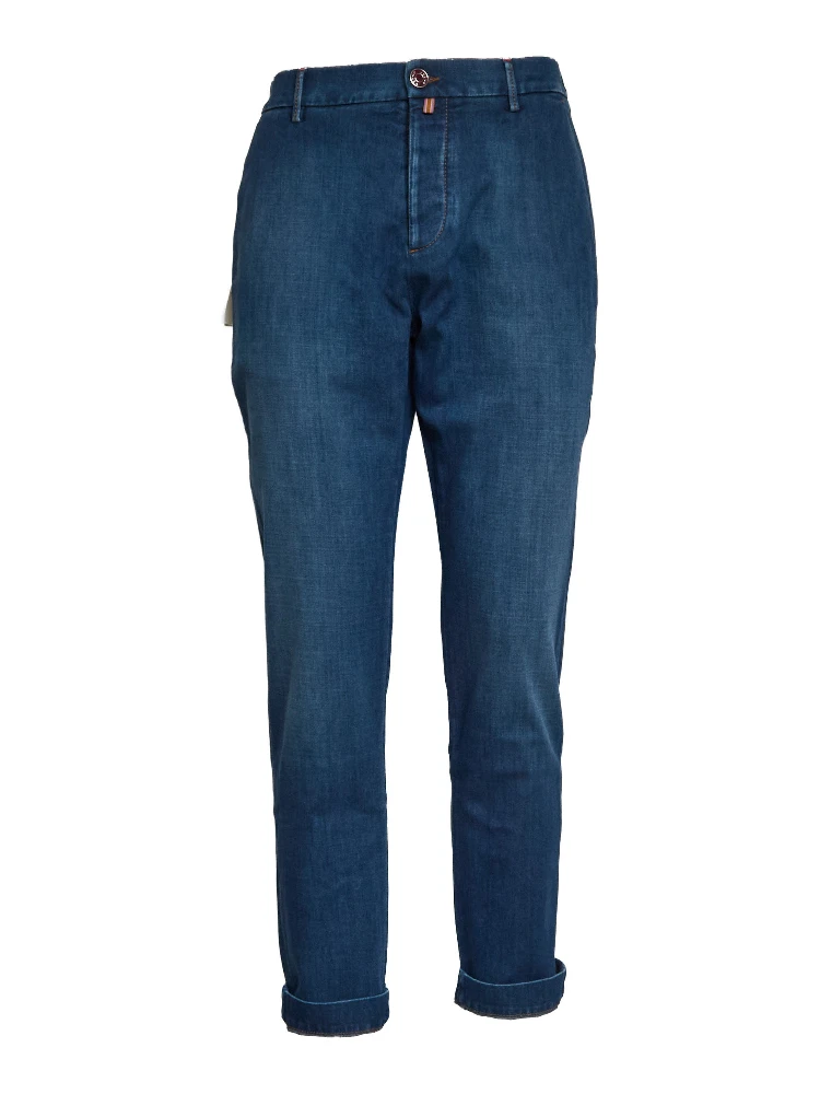 Jeans Gray Denim Blue Stretch Regular Fit