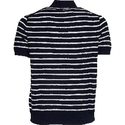 Maglia Polo A Righe Manica Corta
