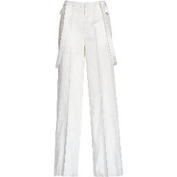Pantaloni Tecla Wide Leg In Lino Lyocell