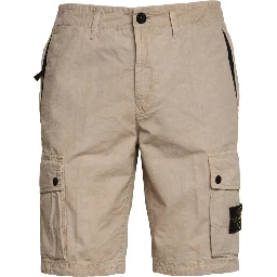 Bermuda Brushed Organic Cotton Canvas Old Effect