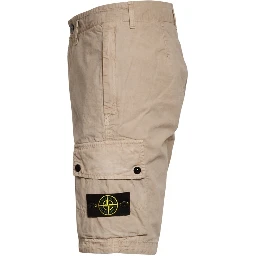 Bermuda Brushed Organic Cotton Canvas Old Effect