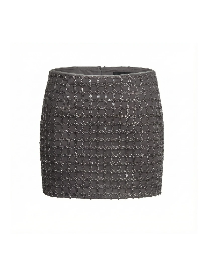 Matilda Beaded Mini Skirt