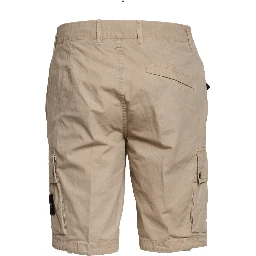 Bermuda Brushed Organic Cotton Canvas Old Effect