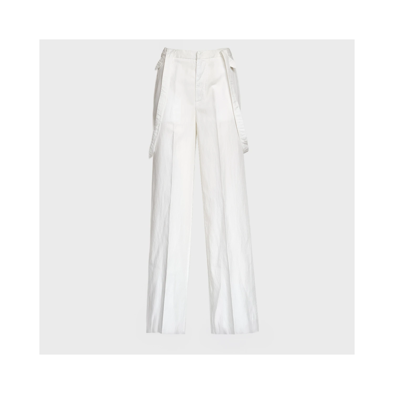 Pantaloni Tecla Wide Leg In Lino Lyocell