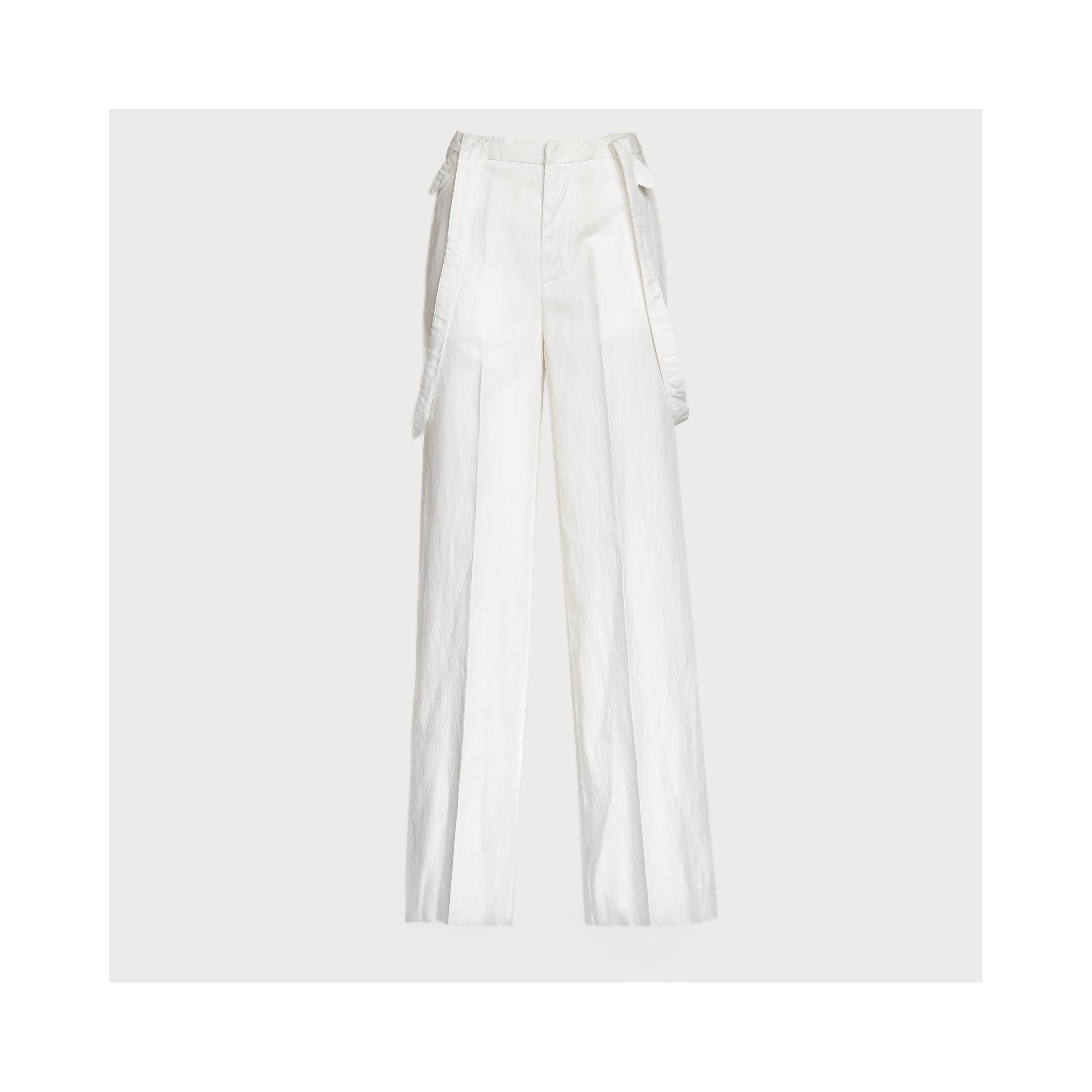Pantaloni Tecla Wide Leg In Lino Lyocell