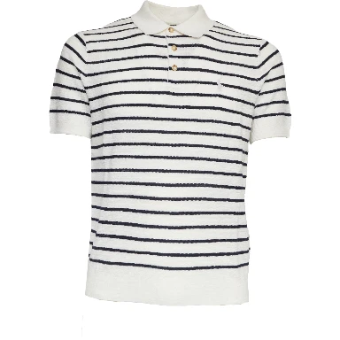 Maglia Polo A Righe Manica Corta