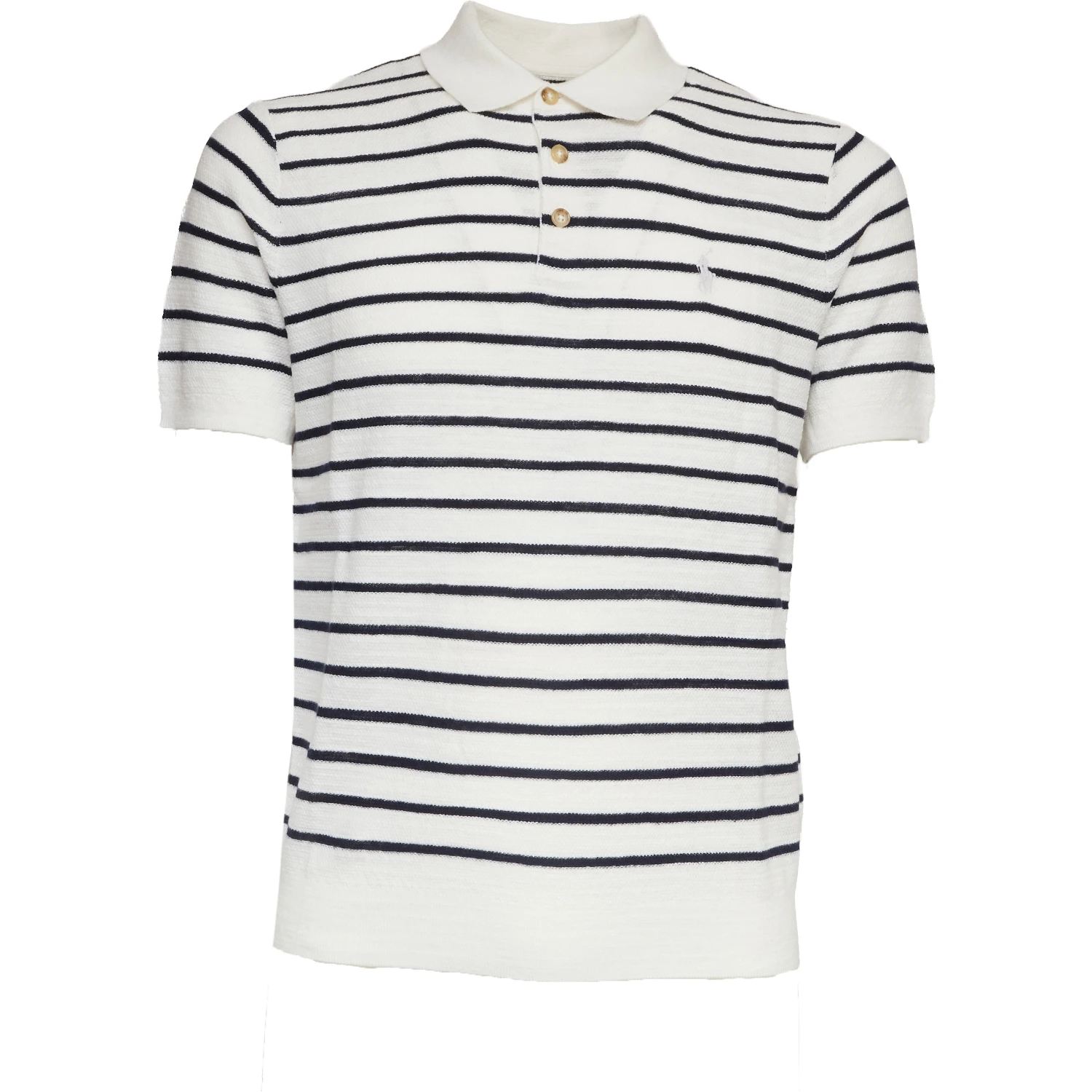 Maglia Polo A Righe Manica Corta