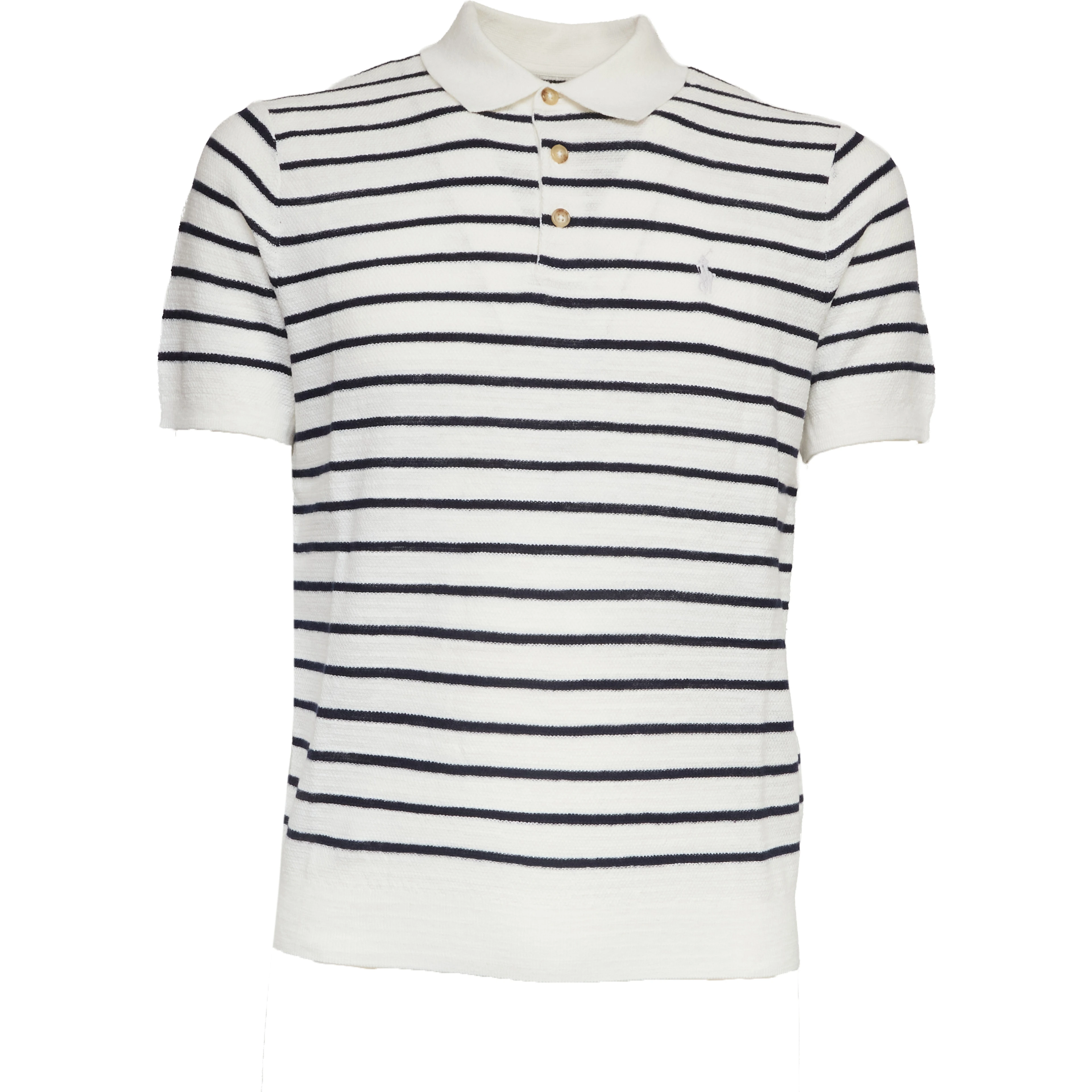 Maglia Polo A Righe Manica Corta