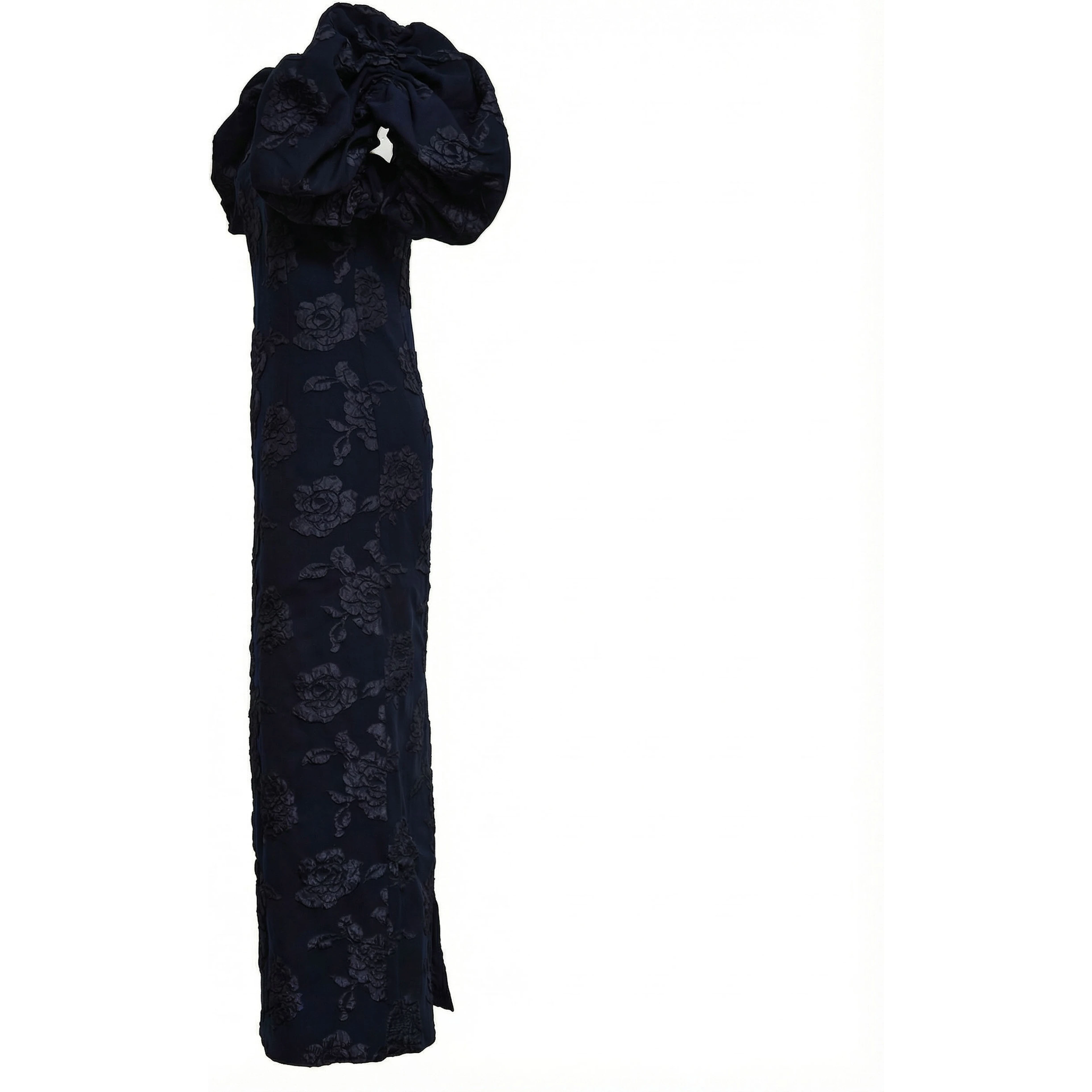 Ruby Jacquard Midi Puff Long Dress