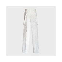 Pantaloni Tecla Wide Leg In Lino Lyocell