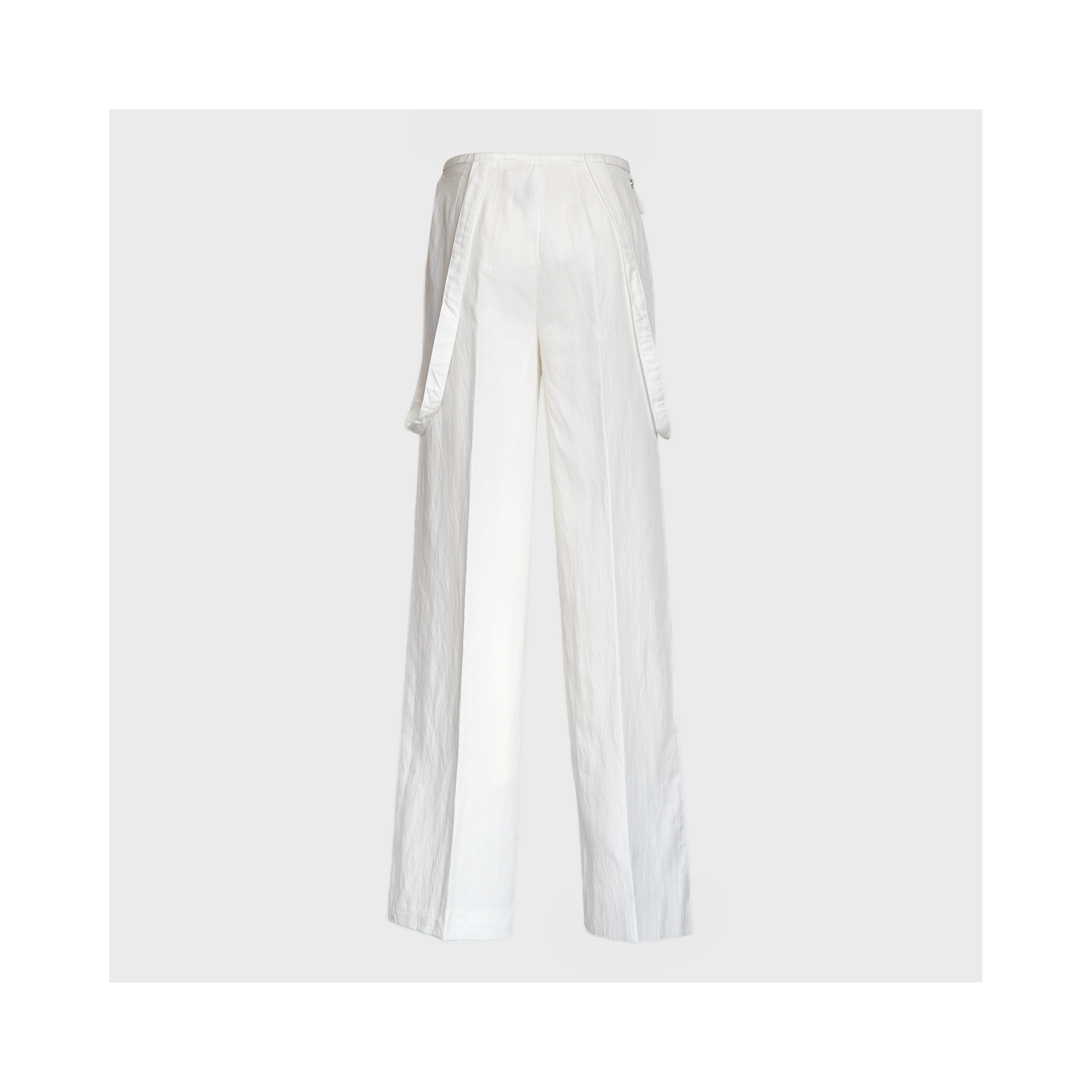 Pantaloni Tecla Wide Leg In Lino Lyocell