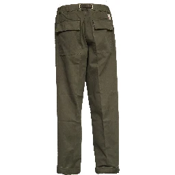 Pantaloni Lunghi In Gabardina Vintage Fatigue