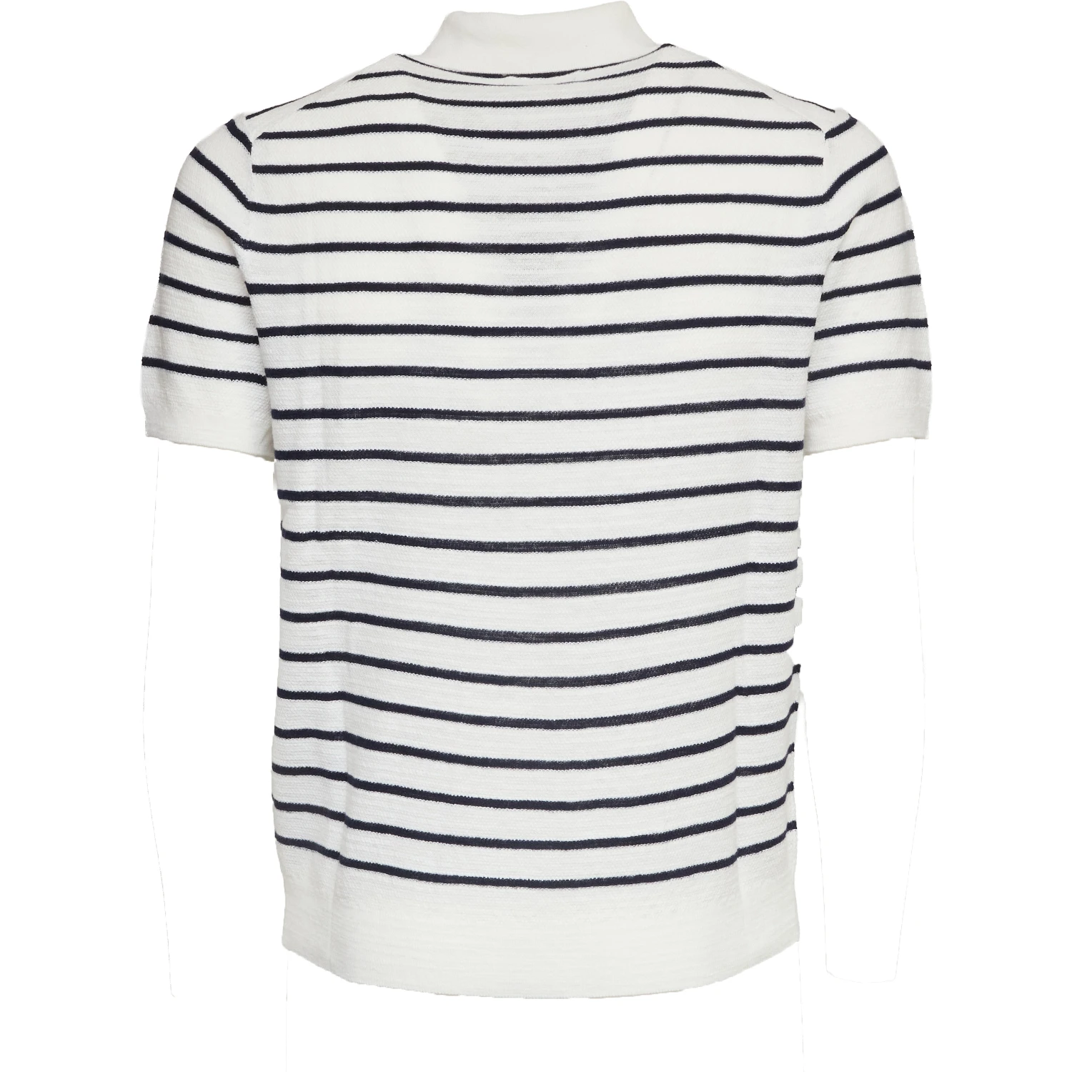 Maglia Polo A Righe Manica Corta