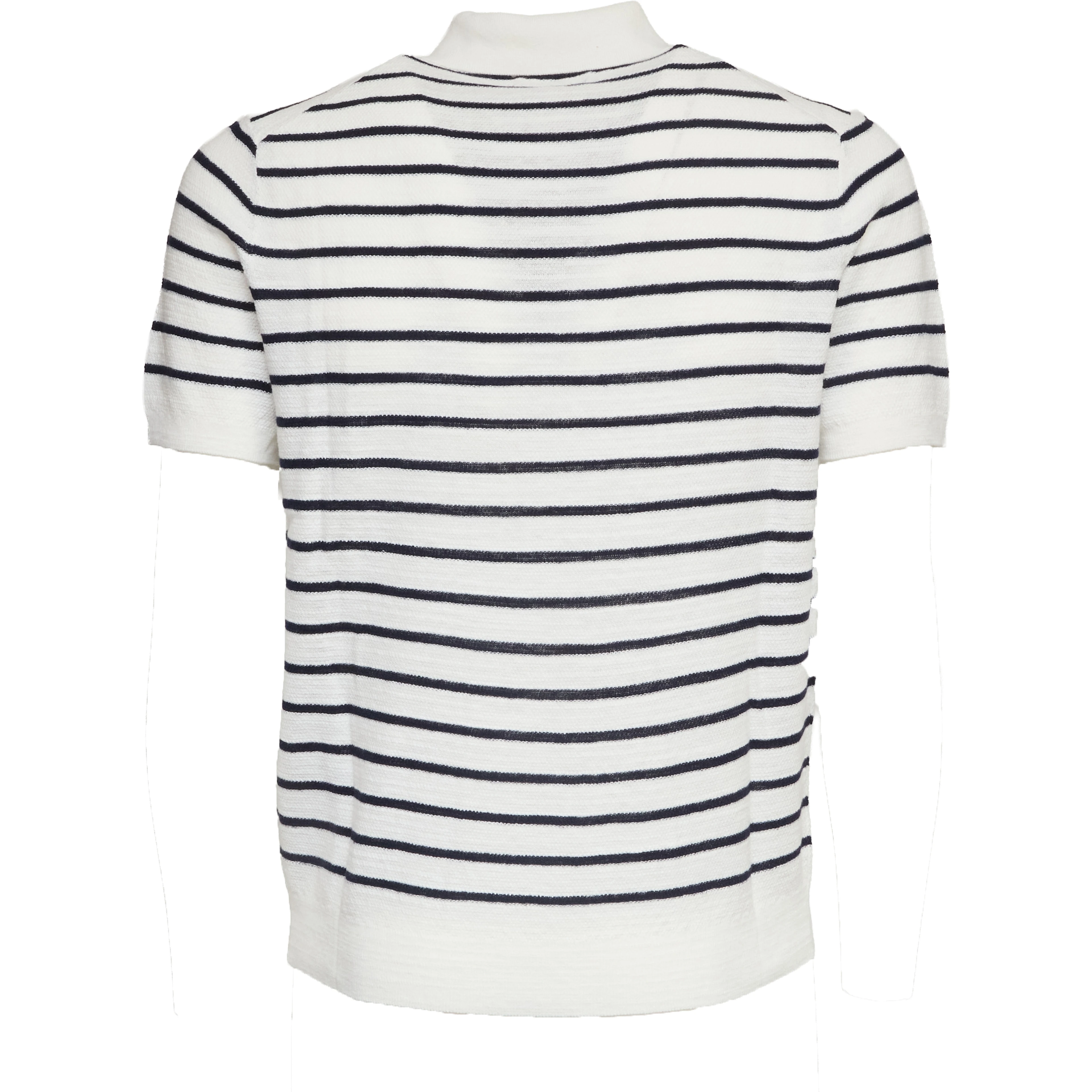 Maglia Polo A Righe Manica Corta